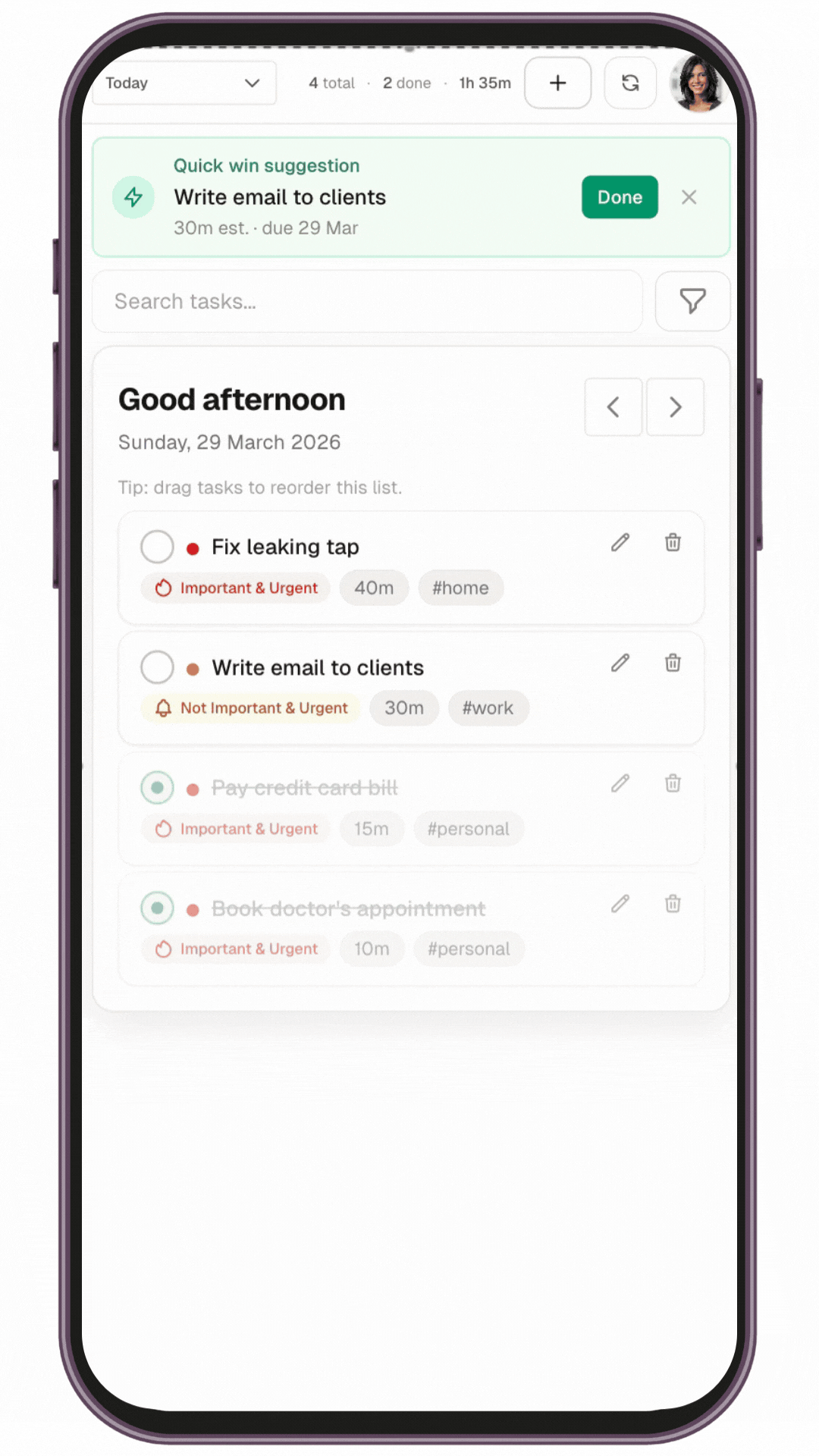 Auto rollover — light mode